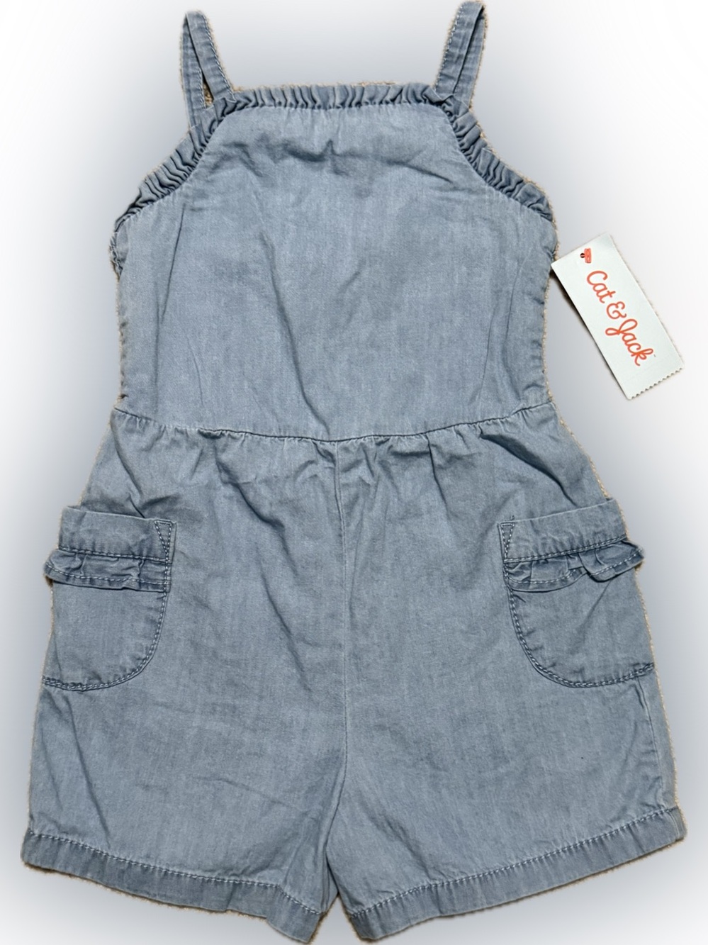 Cat & Jack Light Chambray Blue Girls' Denim Romper